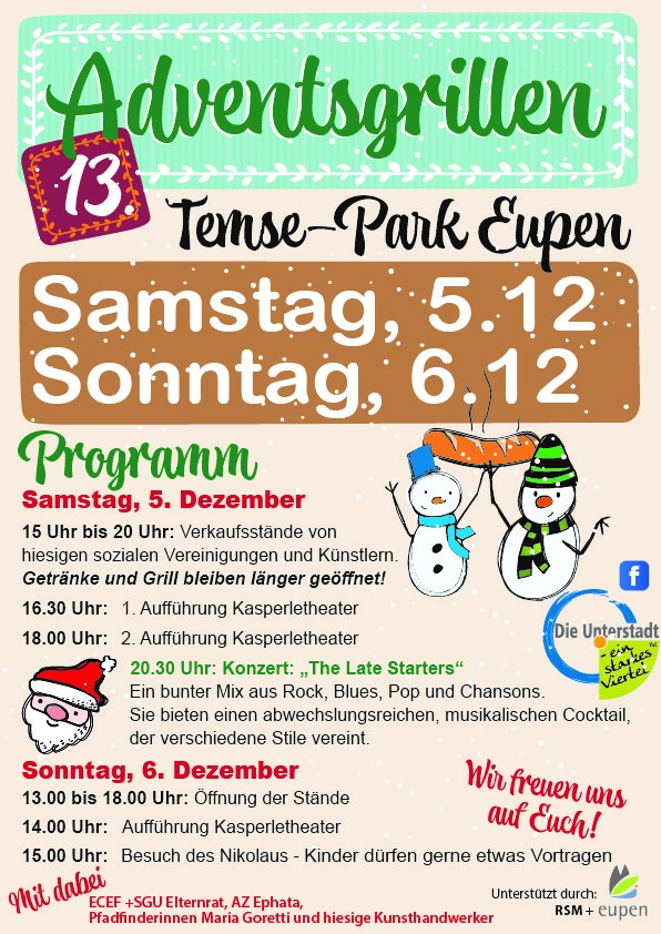 13. Adventsgrillen – Eupen Temsepark Unterstadt