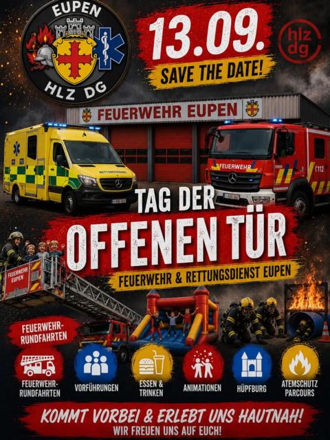 Tag der offenen Tür - Feuerwehr-Rettungsdienst Eupen 