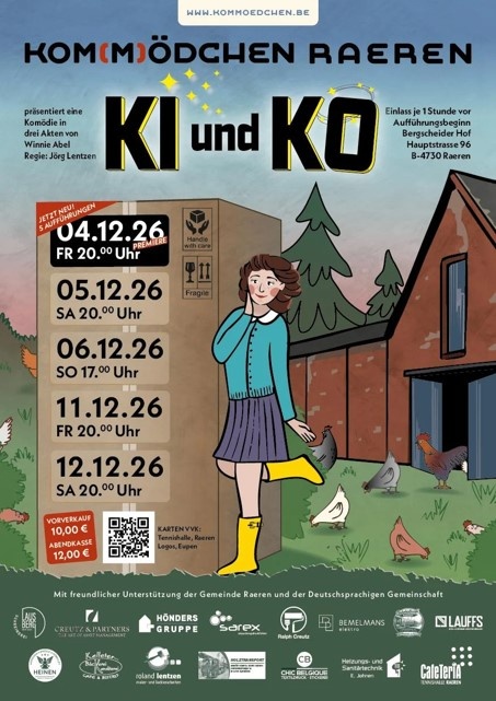 Kommödchen Raeren – Theateraufführung KI und KO