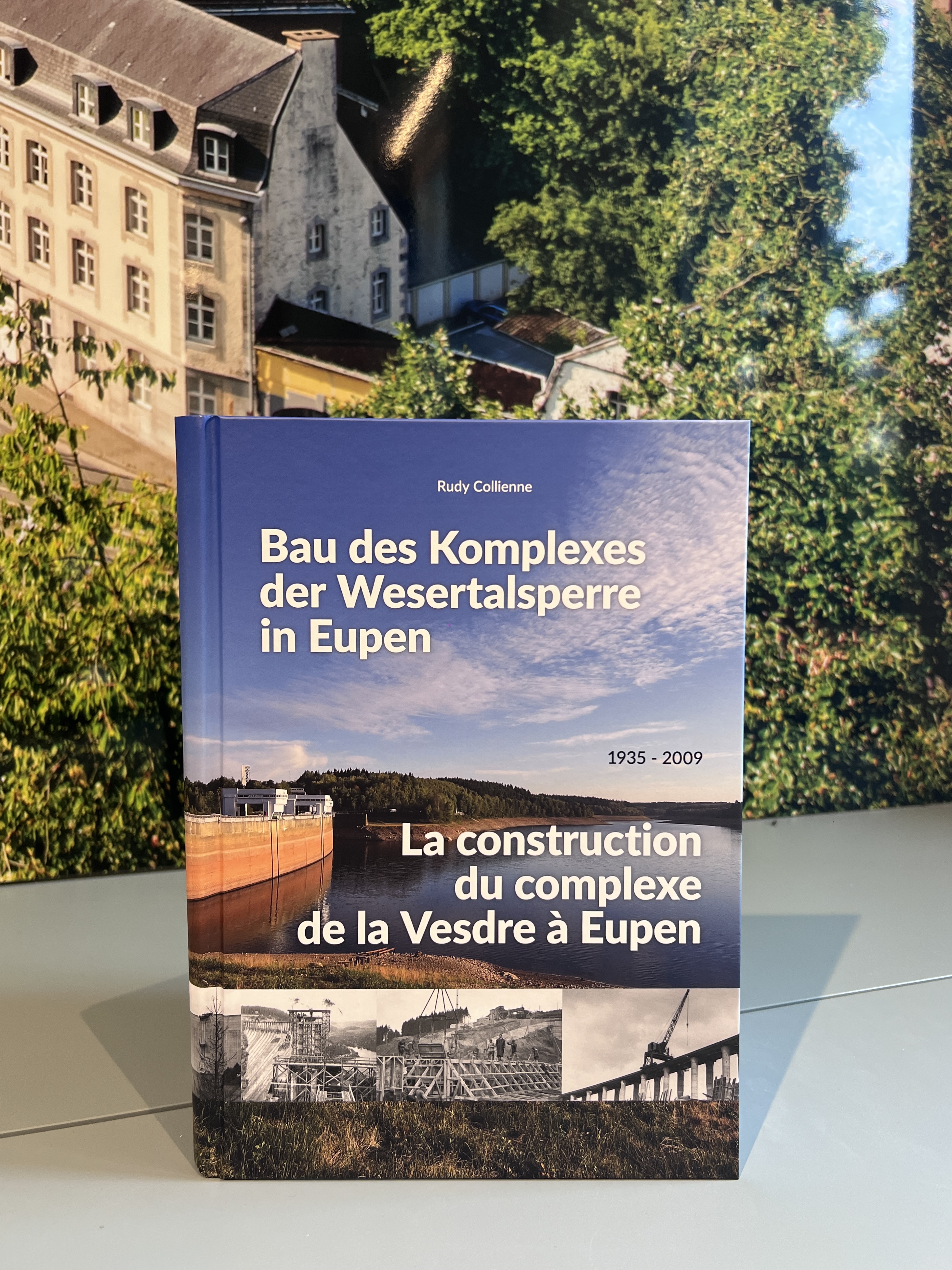 Bau des Komplexes der Wesertalsperre in Eupen / Rudy Collienne