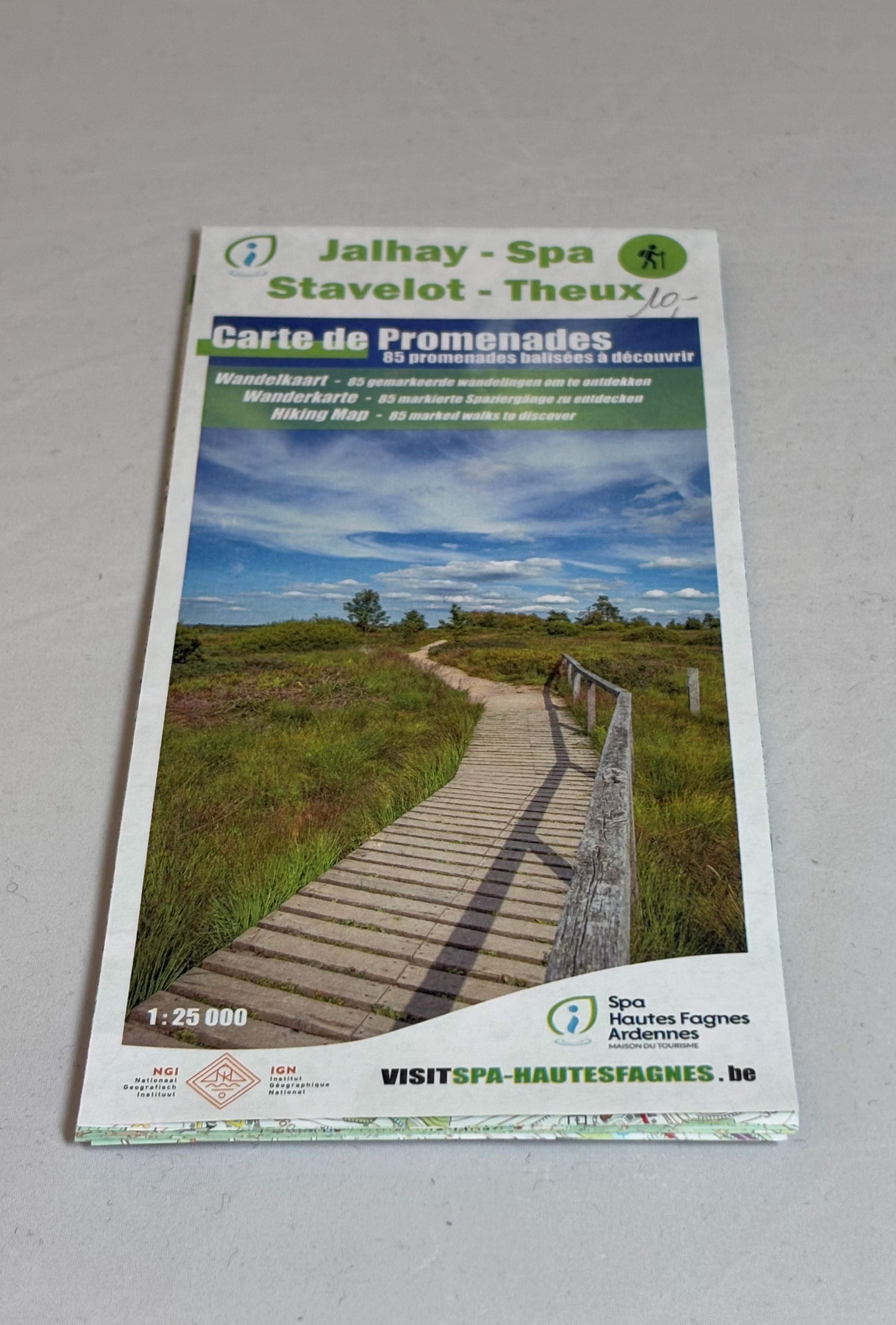 Wanderkarten Jalhay-Spa-Stavelot-Theux
