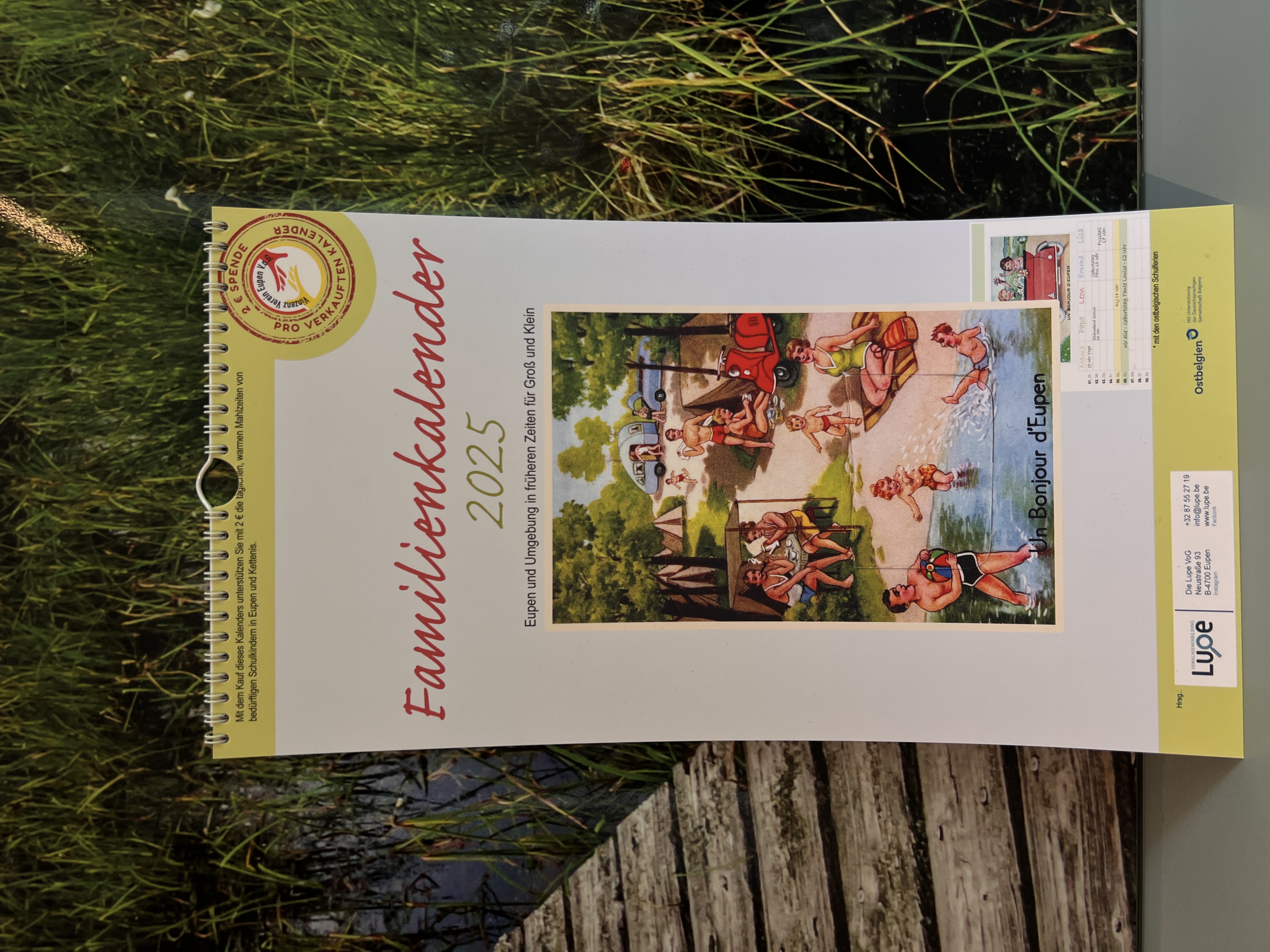 Calendrier familial 2025 Eupen et environs